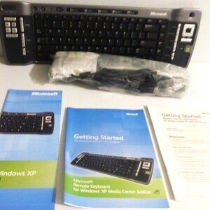 Wireless Microsoft REMOTE KEYBOARD Windows XP Media Center Edition & ACCESSORIES